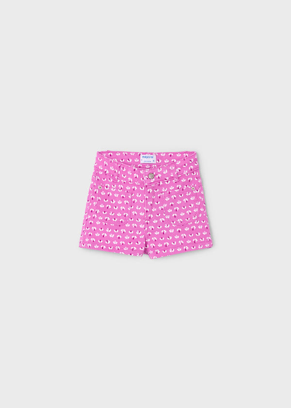 Mayoral Girls Patterned Short   3204-40   Orquidea