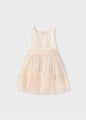 Abel & Lula Girls Tulle Dress  5045-2  Crudo *