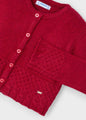 Mayoral Girls Knit Cardigan  4361-36  Guinda