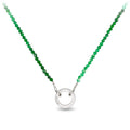 Pyrrha Green Onyx Facet Stone Bead Choker 15