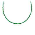 Pyrrha Green Onyx Facet Stone Bead Choker 15