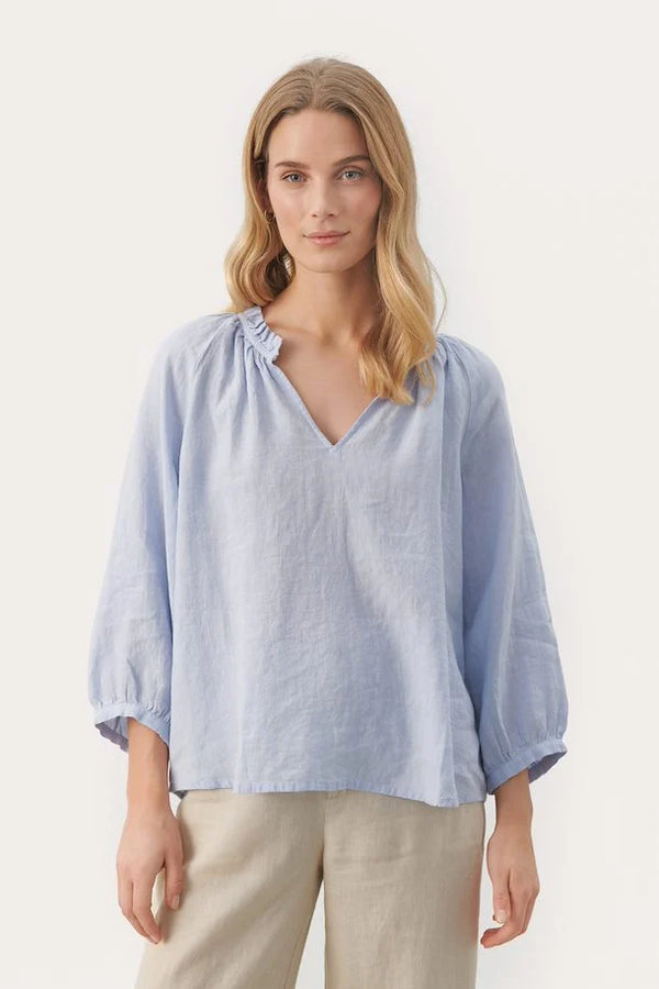 Part Two Elody Linen Blouse 30308403 Heather