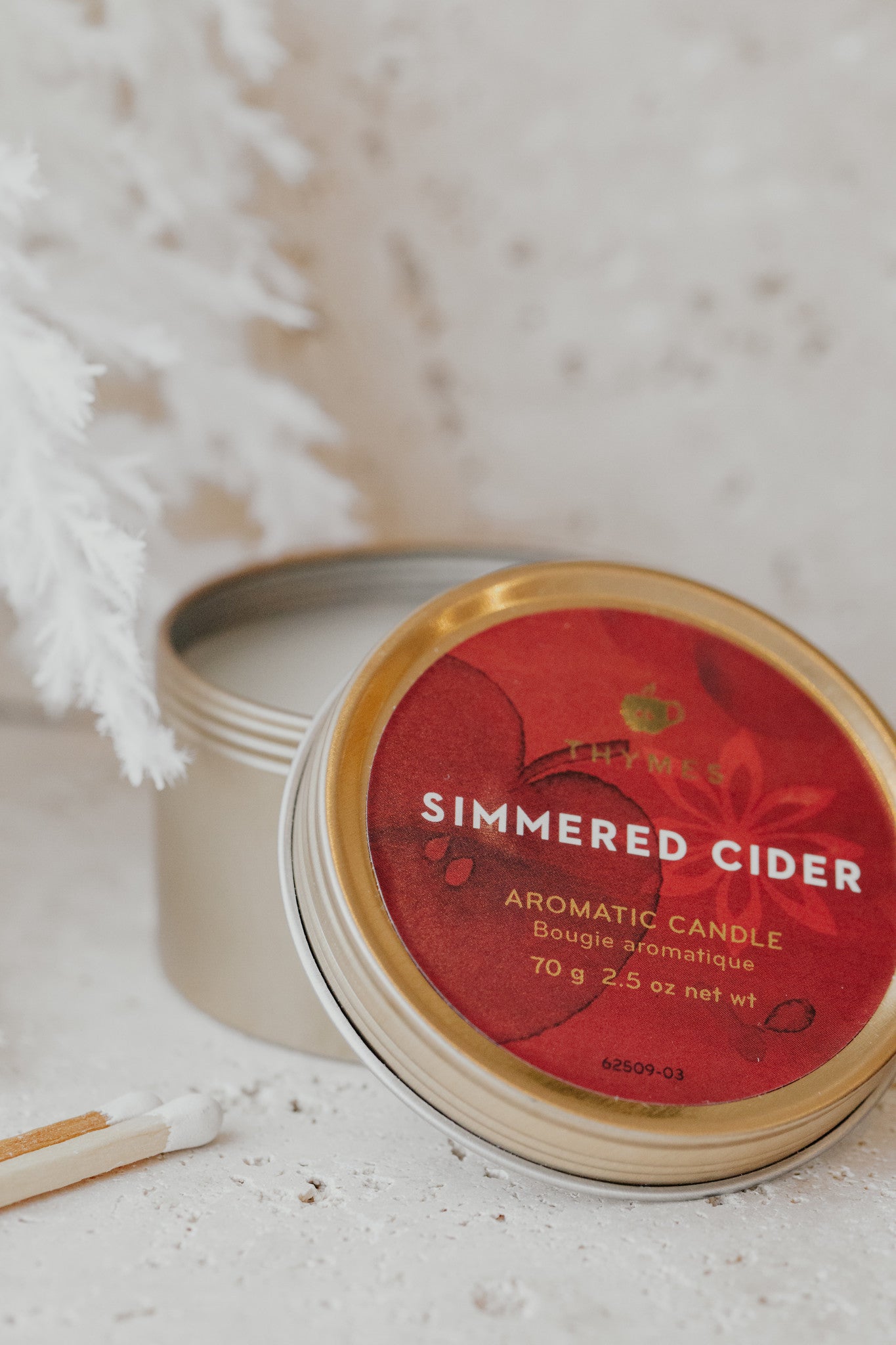 Thymes Simmered Cider Travel Tin Candle