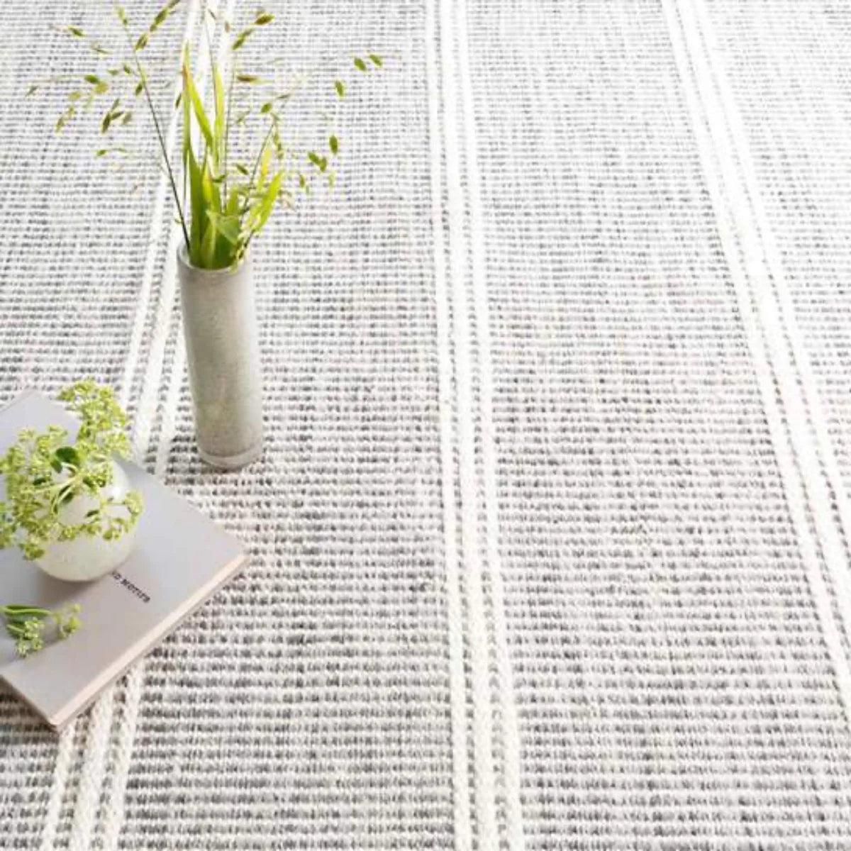 Malta Grey Woven Wool Rug