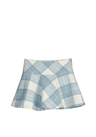 Mayoral Girls Plaid Skirt 4902-37 Bluebell V - Crocus & Ivy Interiors