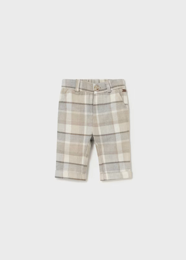 Mayoral Baby Boy Plaid Trousers 2522 86 Nuez 2 4mos