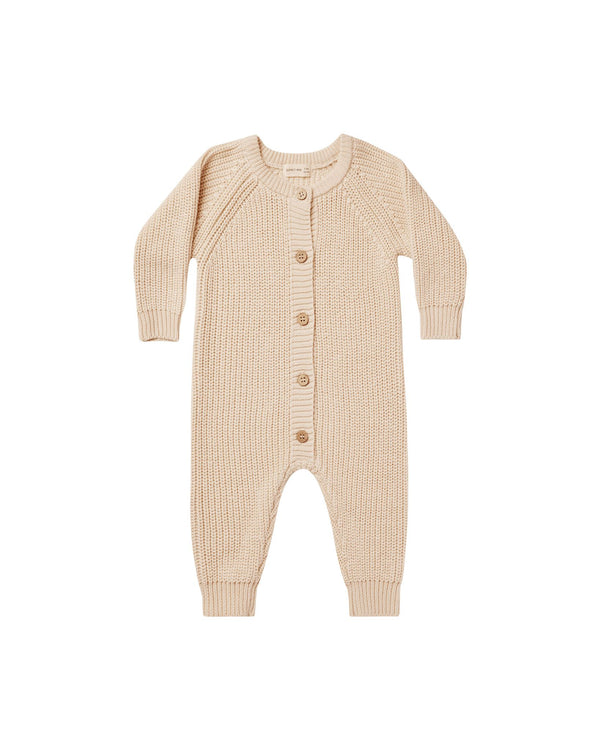 Quincy Mae Baby Chunky Knit Jumpsuit QM276CARA Shell