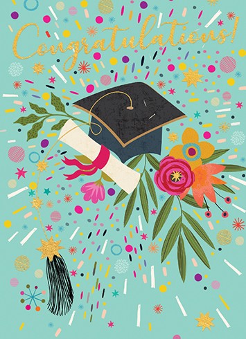 Calypso Grad Cap Burst Card  CCS526