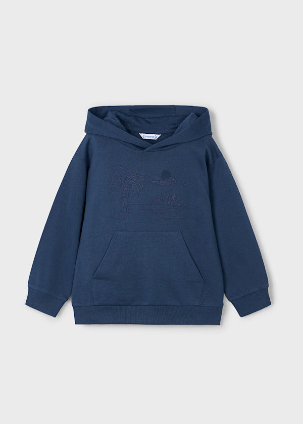 Mayoral Boys Hooded Sweatshirt    3414-30   Midnight