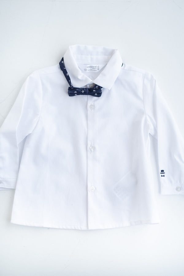 Boys white dress outlet shirt