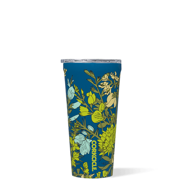 Fleur Small Tumbler Teal 16 oz — Le Cadeaux