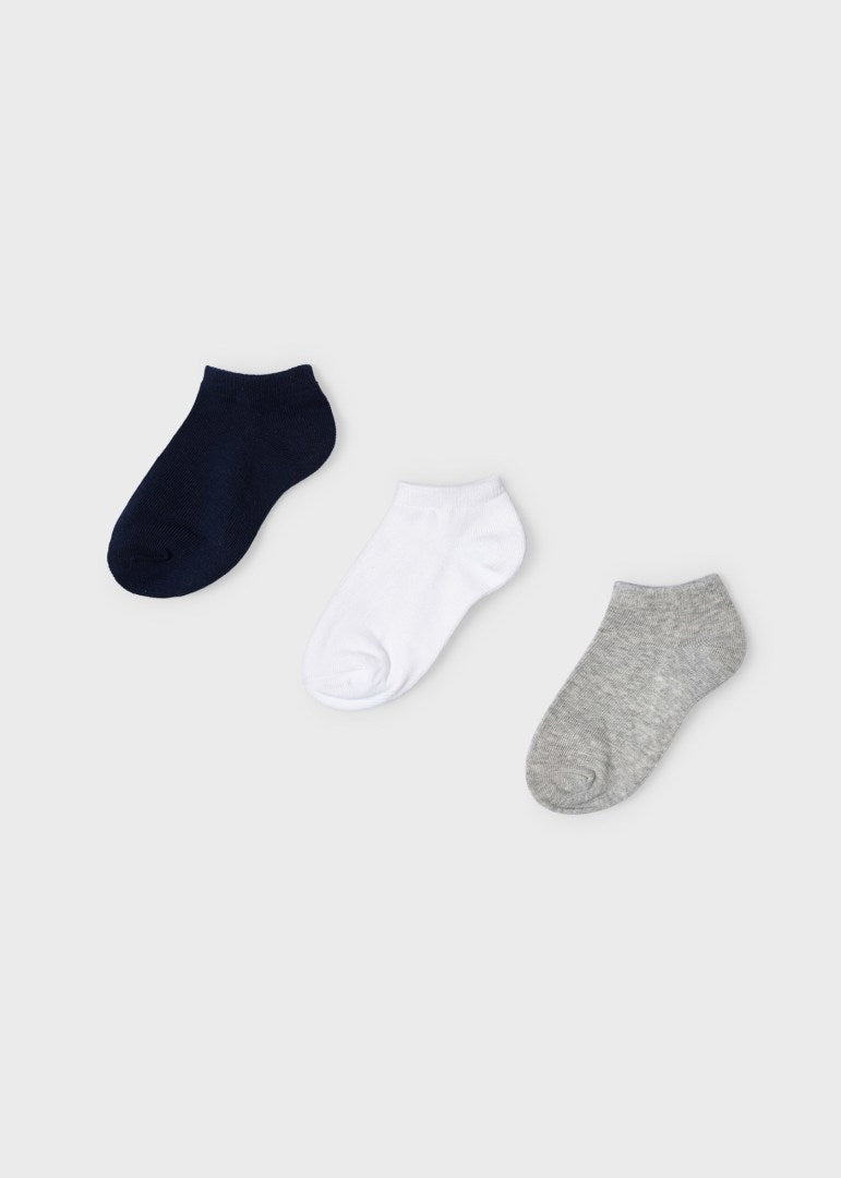 Mayoral Boys Sock Short Socks Set/3  10463-88 Marino