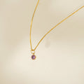 Lovers Tempo Gold-Filled Birthstone Necklace