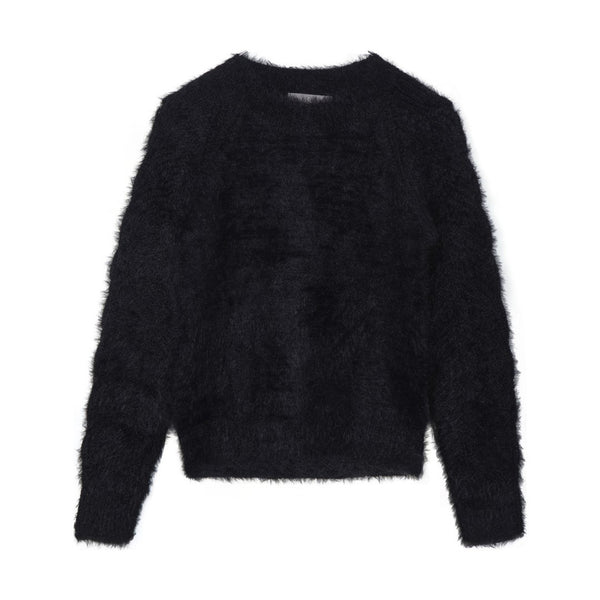 Black shop fluffy sweater