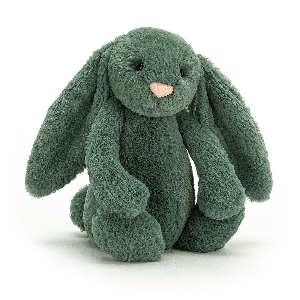 Jellycat Bashful Bunny Forest Green BAS3FB Medium - Crocus