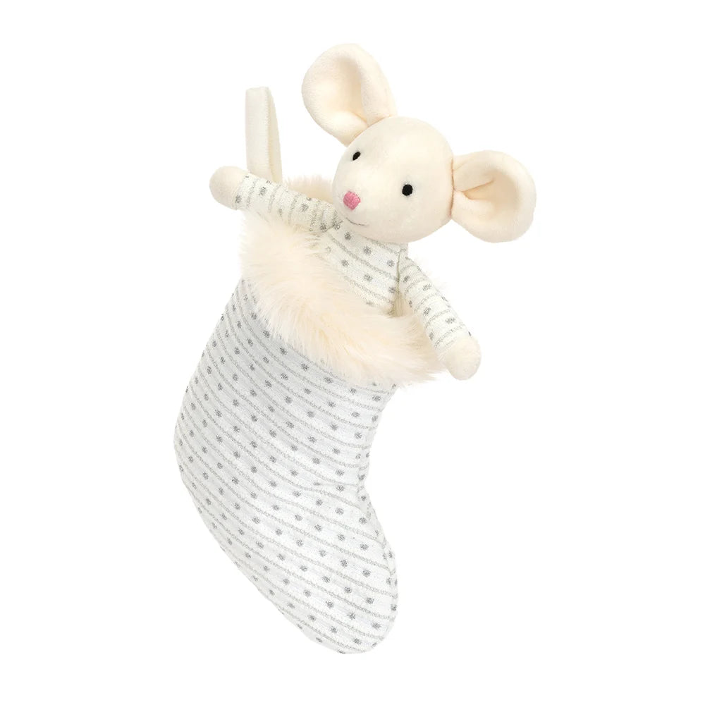 Jellycat Shimmer Stocking Mouse SHIM4SM