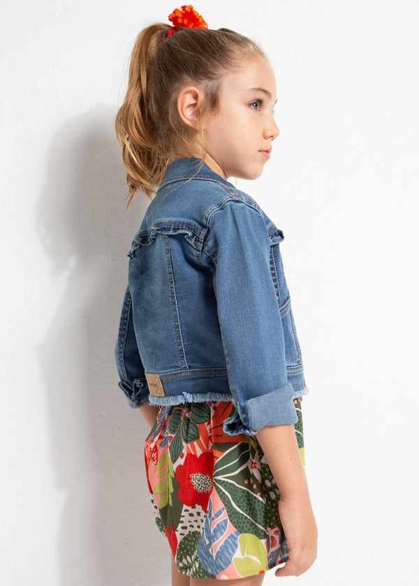 Mayoral Girls Denim Jacket 3440 60 Medio