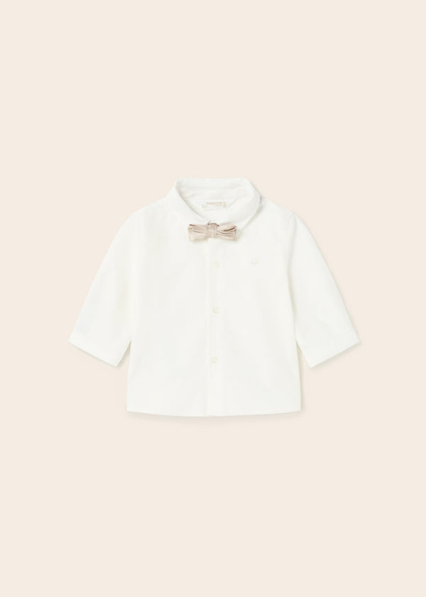 Mayoral Baby Boy Dress Shirt And Tie 1190-65 Crudo